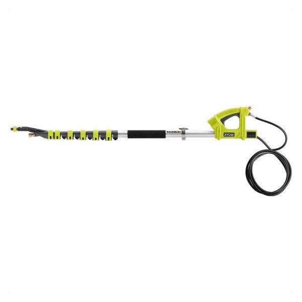 18 Ft. Telescoping Extension Pole with Brush for Most Gas Electric and Cordless Pressure Washers up to 4200 PSI