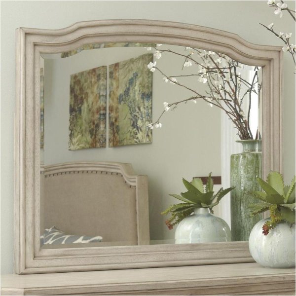 Demarlos - Parchment White Bedroom Mirror