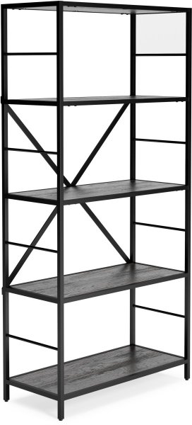 Freedan 63" Grayish Brown Bookcase