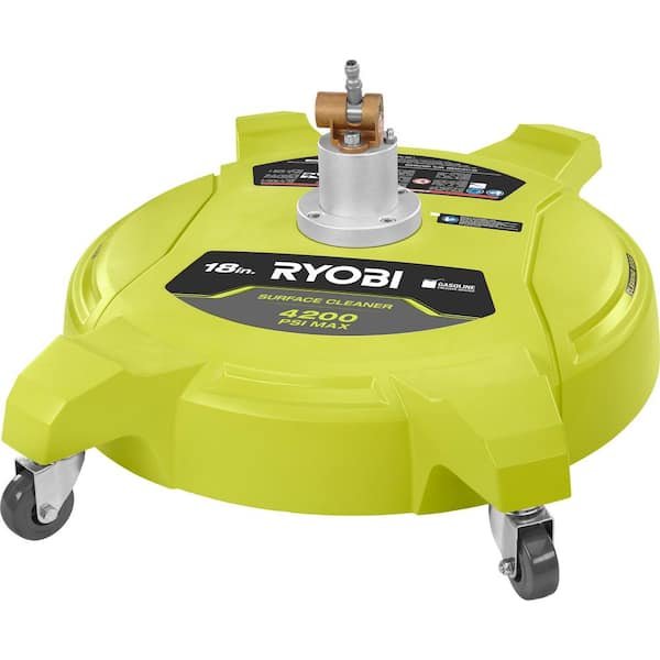 18 in. 4200 PSI Quick Connect Pressure Washer Surface Cleaner for Gas Pressure Washers with Caster Wheels