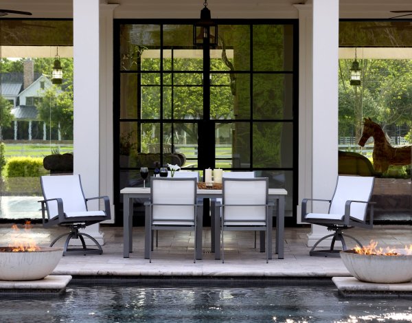 Hollywood 7pc Outdoor Dining Set – Platinum/Silver (3 Boxes)