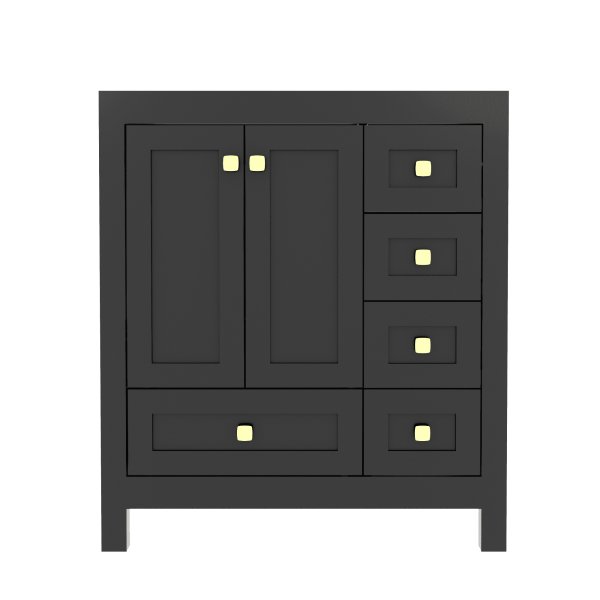 36" Bathroom Vanity - Black