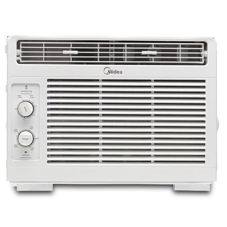 Midea 5 000 BTU Mechanical Window Air Conditioner  Covers up to 150 Sq Ft  Easy Installation  MAW05M1WWT  White  New