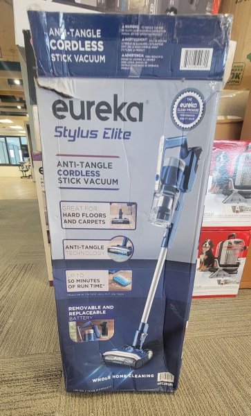 Eureka Stylus Elite Cordless Stick Vacuum with Self-Emptying Station NEC390BL